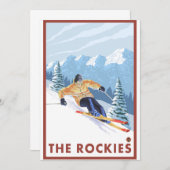 Downhhill Snow Skier - The Rockies (Front/Back)