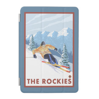 Downhhill Snow Skier - The Rockies iPad Mini Cover