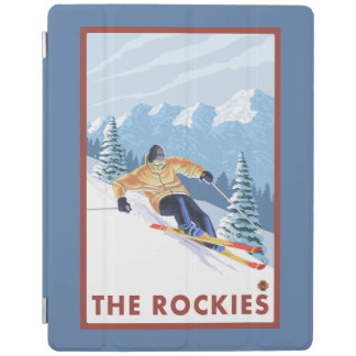 Downhhill Snow Skier - The Rockies iPad Smart Cover
