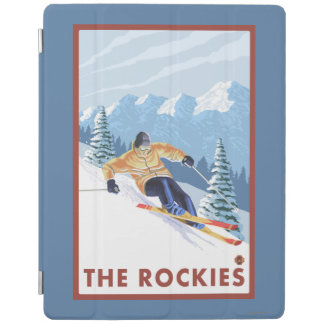 Downhhill Snow Skier - The Rockies iPad Smart Cover