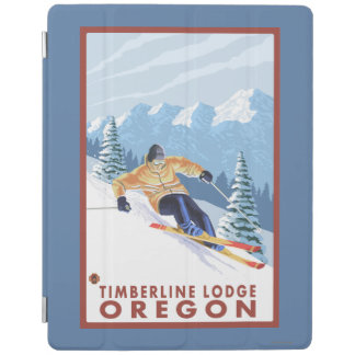 Downhhill Snow Skier - Timberline Lodge, Oregon iPad Smart Cover