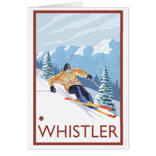 Downhhill Snow Skier - Whistler, BC Canada (Front)