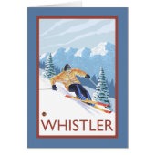 Downhhill Snow Skier - Whistler, BC Canada (Front)