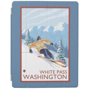 Downhhill Snow Skier - White Pass, Washington iPad Smart Cover