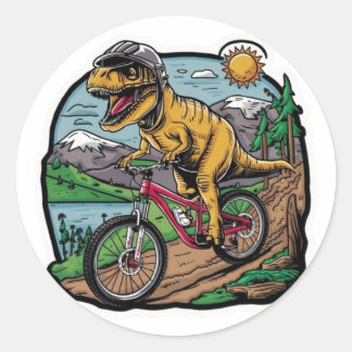 Downhill Adventure: Colorful Vector Art Sticker
