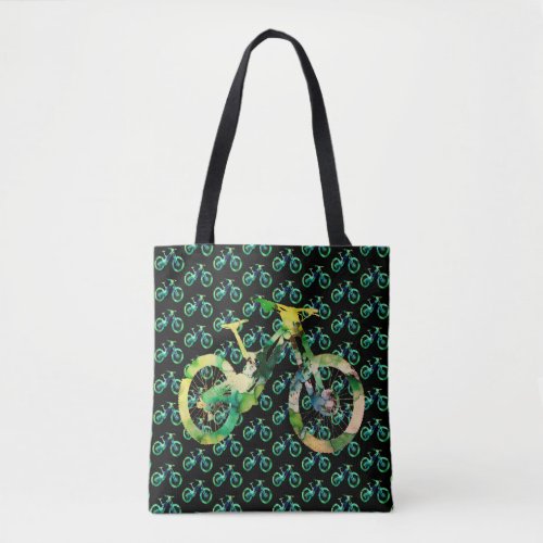 Downhill Bike Offroad Sport Xtrem  Watercolor Mtb  Tote Bag