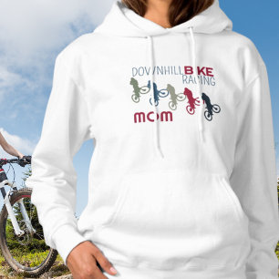 Downhill Bike Racing Mom Hoodie