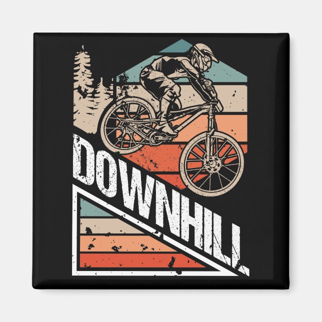 Downhill Downhill Fahrrad Magnet (Front)