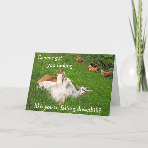 Downhill Goats Cancer Encouragement Card