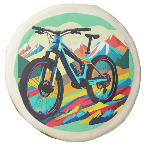 Downhill Mountain bike Bike Art Sugar Cookie