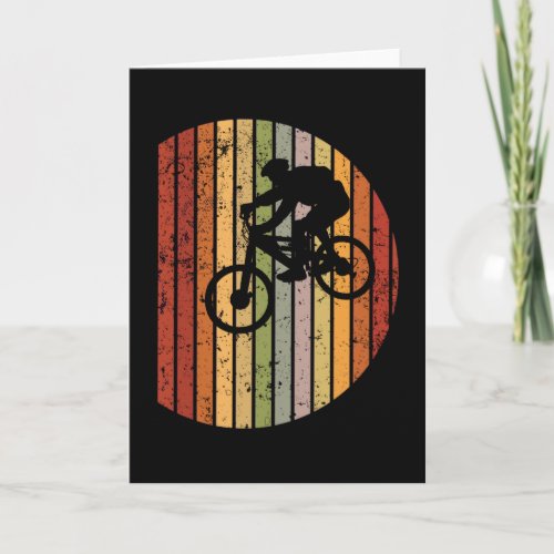 Downhill Mountain Biker MTB Sunset Gift Card