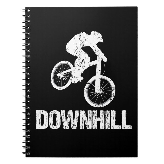 Downhill Mountain Biker Notebook (Front)