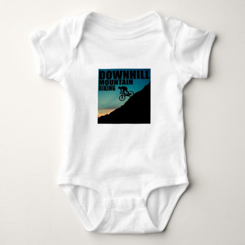 Downhill mountain biking baby bodysuit