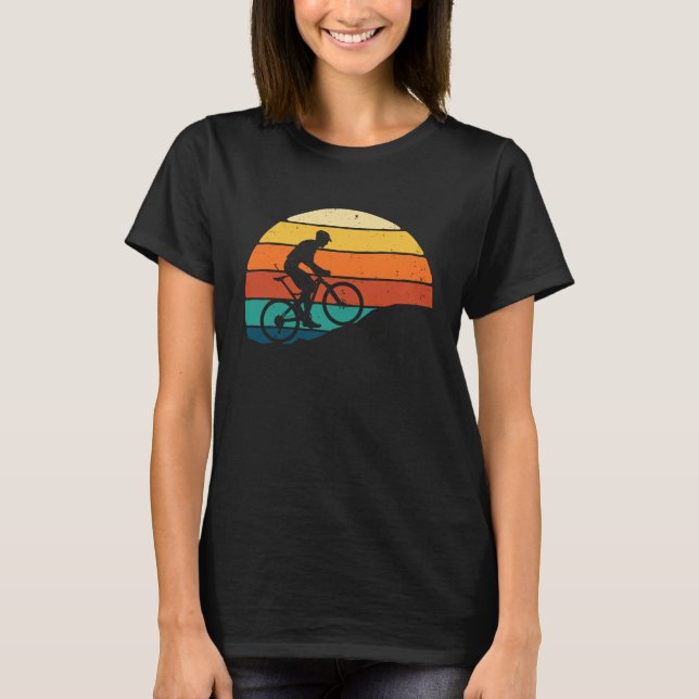 Downhill Mountain Biking  Cyclist MTB Bike Rider C T-Shirt (Front)