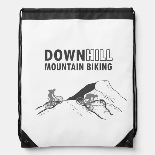 downhill mountain biking drawstring bag