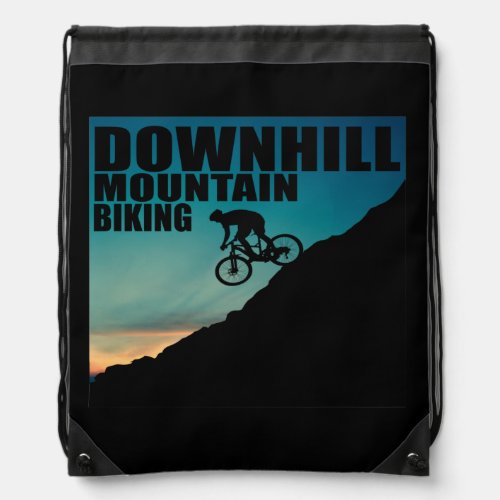 downhill mountain biking drawstring bag