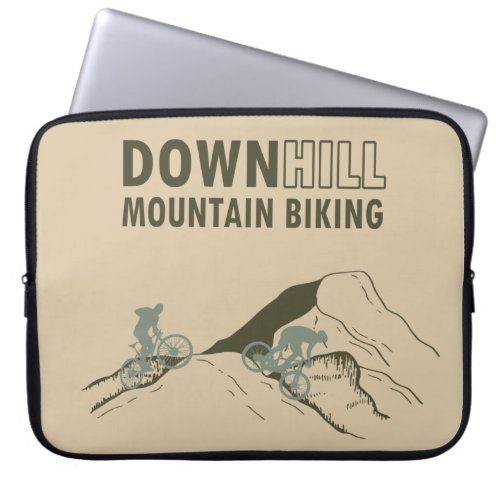 Downhill mountain biking laptop sleeve