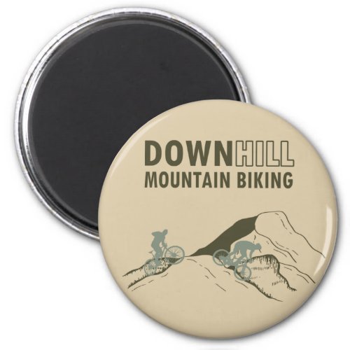 Downhill mountain biking magnet