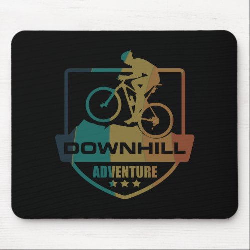 Downhill mountain biking mouse pad