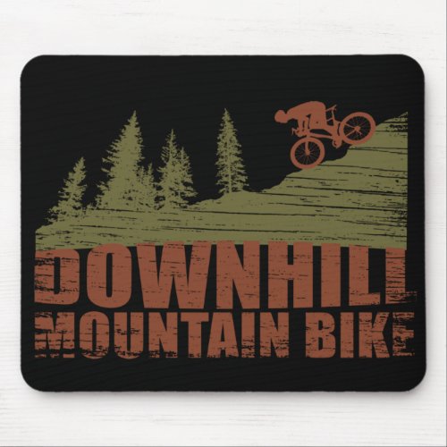 Downhill mountain biking mouse pad