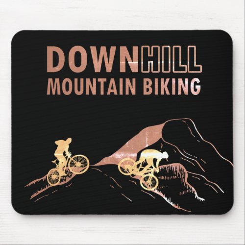 Downhill mountain biking mouse pad