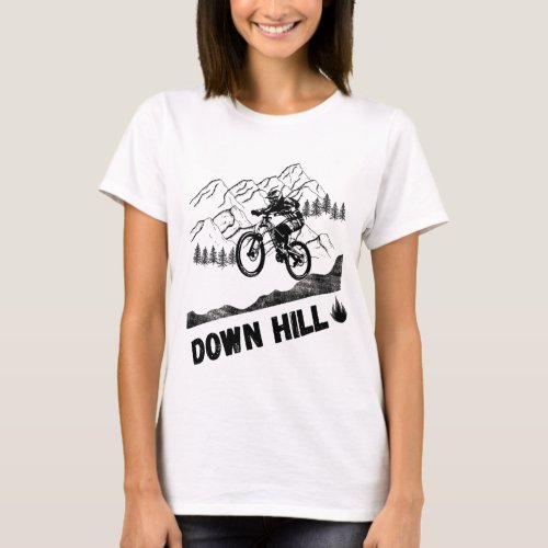 Downhill Mountain Biking T_Shirt