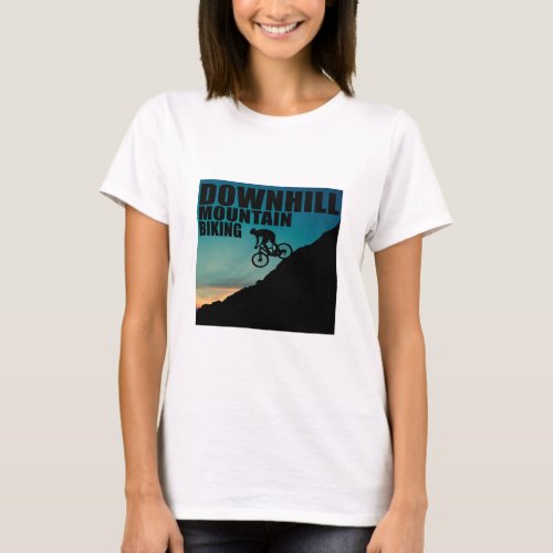 Downhill mountain biking T_Shirt