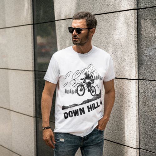 Downhill Mountain Biking  T_Shirt
