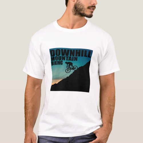 Downhill mountain biking T_Shirt