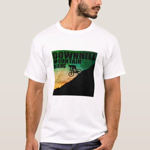 Downhill mountain biking T_Shirt