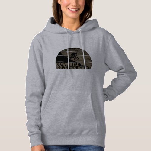 Downhill mountain biking vintage hoodie