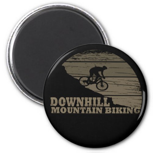 Downhill mountain biking vintage magnet