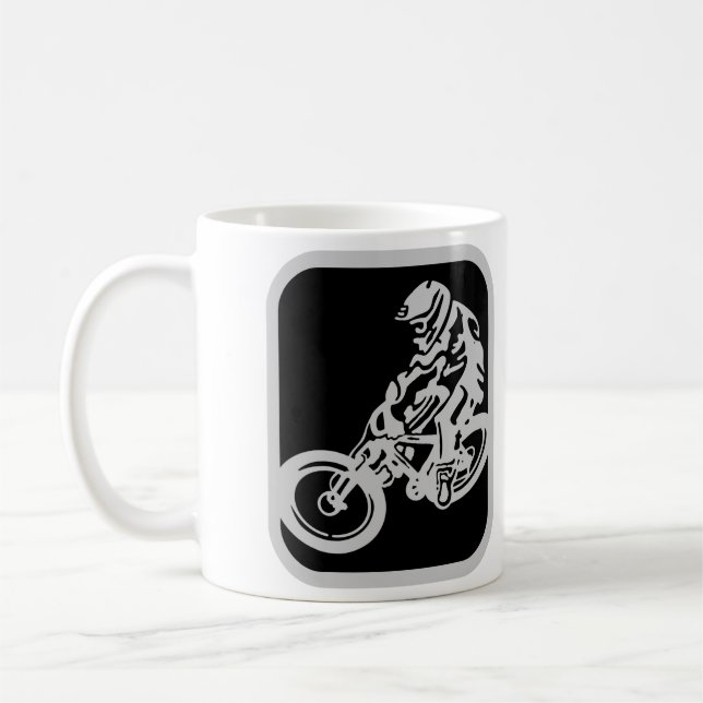 Downhill MTB Coffee Mug (Left)