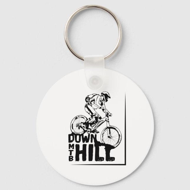 Downhill MTB Keychain (Front)