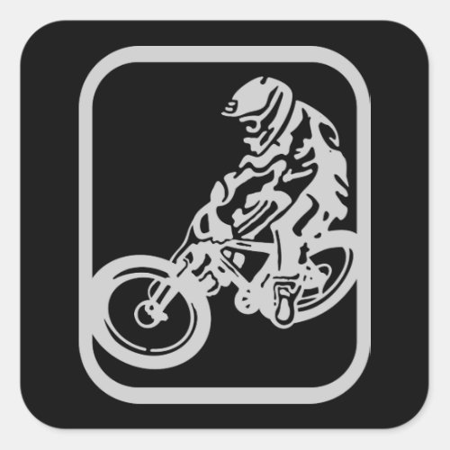 Downhill MTB Square Sticker