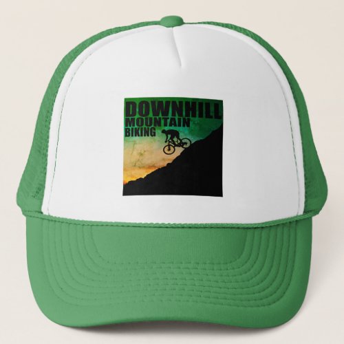 downhill off road mountain biking trucker hat