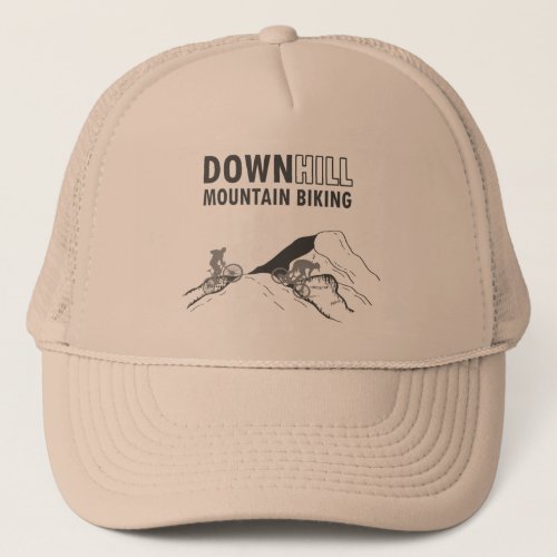 downhill off road mountain biking trucker hat