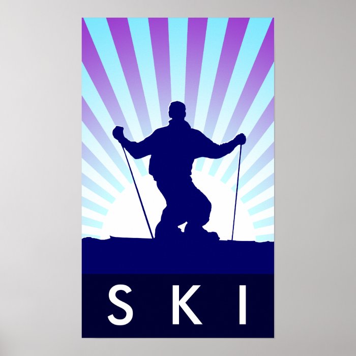 downhill ski posters