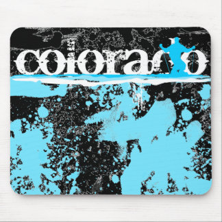downhill ski stripes : colorado mouse pad