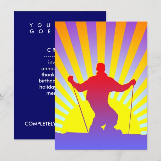 downhill skier (Front/Back)