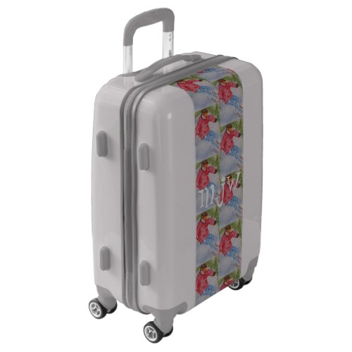 DOWNHILL SKIER MONOGRAM LUGGAGE