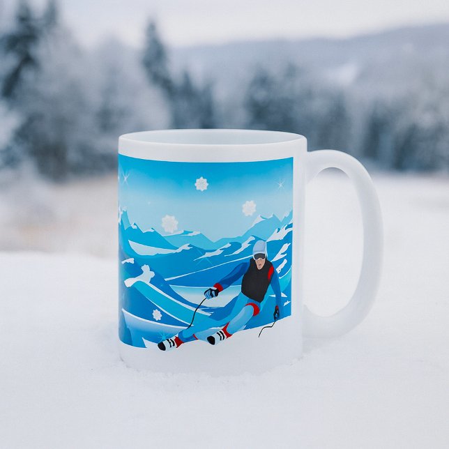 Downhill Skier Mug (Creator Uploaded)
