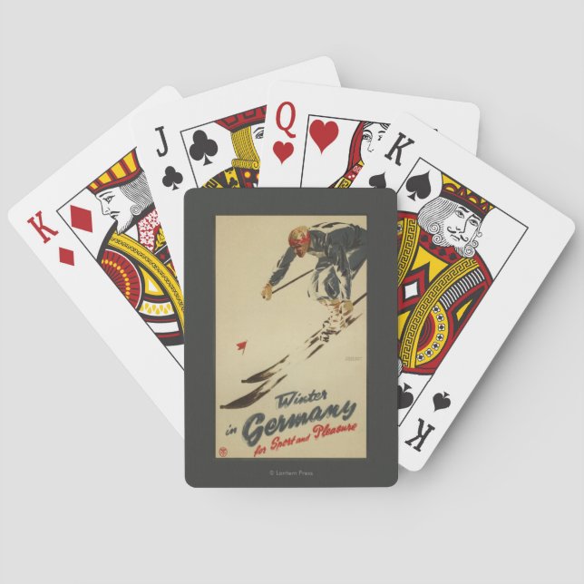 Downhill Skier - Sport and Pleasure Promo Poker Cards (Back)