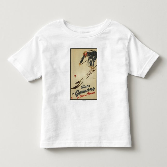 Downhill Skier - Sport and Pleasure Promo Toddler T-shirt (Front)