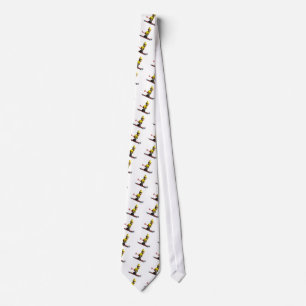 Downhill Skiing Neck Tie