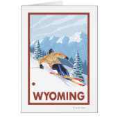 Downhill Snow SkierWyoming (Front)