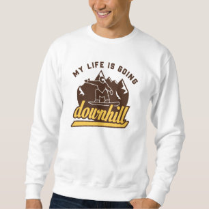 Downhill Snowboarding Sweatshirt