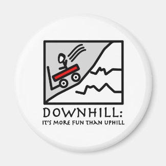 Downhill Thrill Wagon Magnet