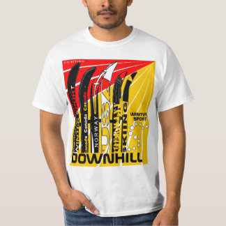 Downhill Winter Sport Snowblade T-Shirt