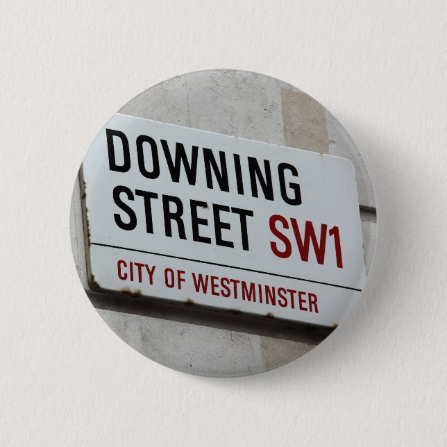Downing Street Sign Button (Front)
